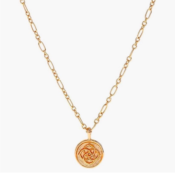Kendra Scott Dira Coin Pendant Rose Gold Necklace